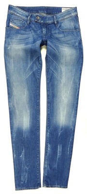 DIESEL spodnie jeansy rurki SKiNNY nevy 36/38
