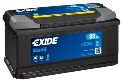 BATERÍA EXIDE EXCELL 85AH 760A EN DERECHA PLUS  