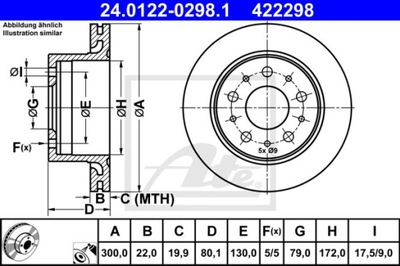 DISC BRAKE 24.0122-0298.1  