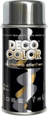 Deco Color Farba Chrome SREBRNY lakier 400ml