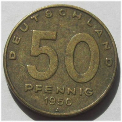 50 Pfennig 1950 A - FABRYKA