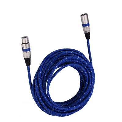 KABEL AUDIO XLR MĘSKI DO ŻEŃSKIEGO MIKROFONU 10M