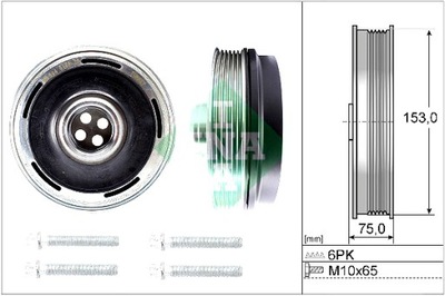 INA RATAS SKRIEMULYS VELENO ALKŪNINIO BMW 2 F45 2 GRAN TOURER F46 X1 F48 