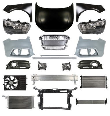 Audi a1 10-15 rzód бампер лампа капот крила фото №1