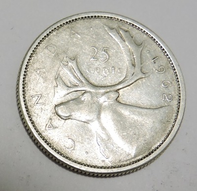 KANADA 25 cents 1962