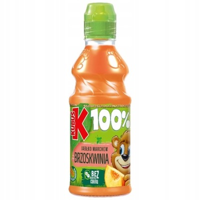 Sok marchew-brzoskwinia-jabłko TYMBARK Kubuś 300ml 100%