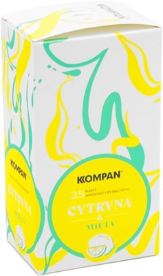 Karta aromatyzująca KOMPAN CYTRYNA MIĘTA 25szt