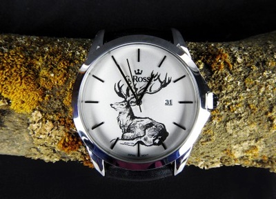Zegarek Gino Rossi Jeleń - zegarek malowany - zegarek prezent - handmade