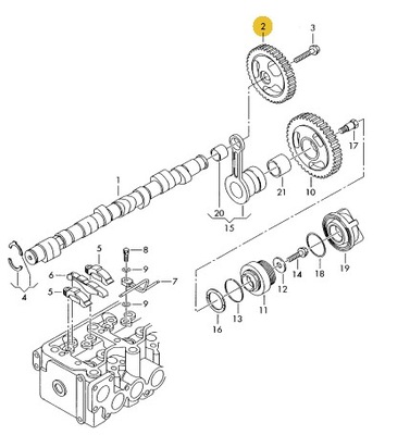 RUEDA ROLLO DISTRIBUCIÓN 2.8 TDI OE VW LT 062109238  