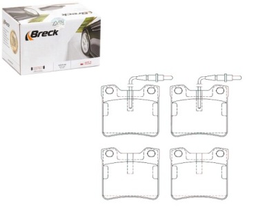 Breck тормозные колодки тормозные peugeot задняя 406 607 breck фото №1