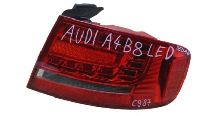 Фара праві задній audi a4 b8 седан led 8k5945096b фото №1