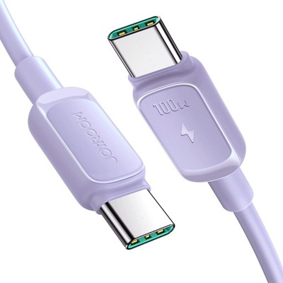 Kabel USB C - USB C 100W 1,2 m Joyroom S-CC100A14 - fioletowy