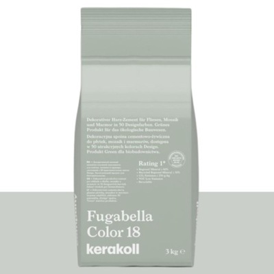 Fuga Zielona Szara FUGABELLA Kerakoll 3kg Color 18