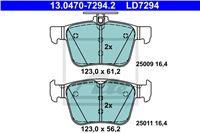 ATE КОЛОДКИ ТОРМОЗНЫЕ ЗАДНИЙ CERAMIC AUDI A3 12- AUDI A3 8V 12-/VW GOLF VII