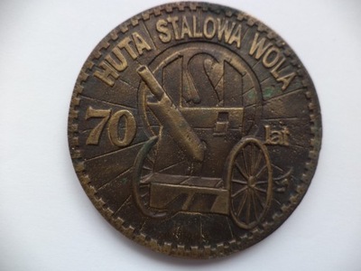 Medal 70 Lat Huty Stalowa Wola -B.Rzadki