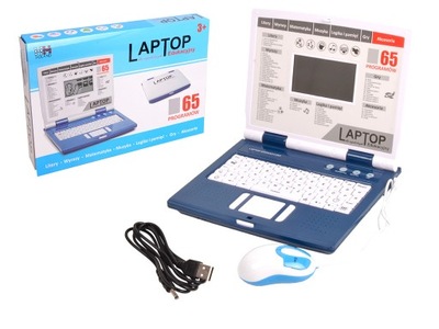Laptop edukacjny dla dzieci komputer 65 programów