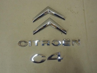 EMBLEMA LOGOTIPO INSIGNIA INSCRIPCIÓN CITROEN C4  