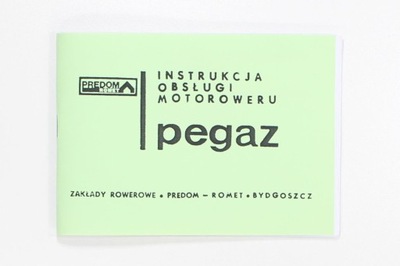 KATALOG INSTRUKCJA OBSŁUGI ROMET PEGAZ książka HIT