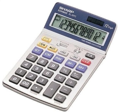 SHARP CALCULATOR DESKTOP BOX EL337C