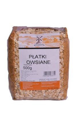 PŁATKI OWSIANE NATURALNE, ŚWIEŻE 500g