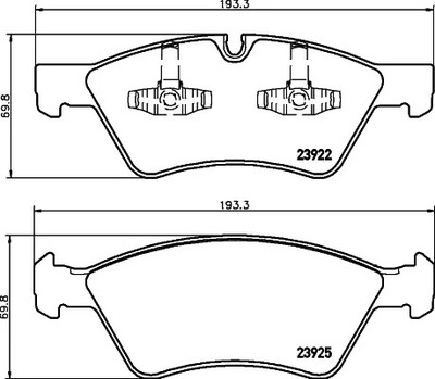 HELLA КОЛОДКИ ТОРМОЗНЫЕ 8DB 355 012-011