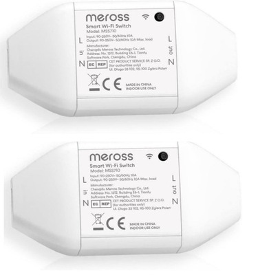 Inteligentny przełącznik Meross MSS710HK HomeKit WiFi 2szt.