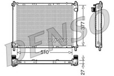 DENSO RADUADOR DEL MOTOR NISSAN MICRA 3 NOTE RENA  