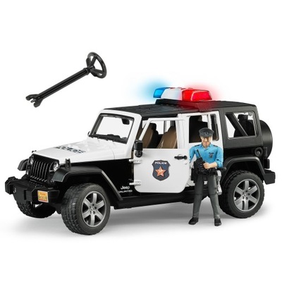Bruder 02526 Jeep Polícia s figúrkou svetlo+zvuk