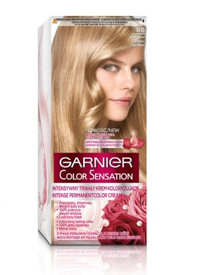 GARNIER Color krem do włosów 8.0 Jasny Blond