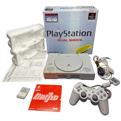 RETRO KONSOLA PLAYSTATION PSX PS1 SCPH-7502 PUDEŁKO BOX KARTON KOMPLET