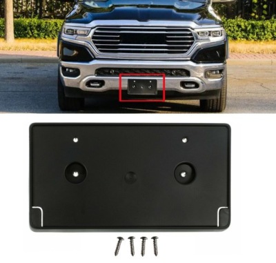 Dodge ram 1500 2019-2024 основание рамка номерного знака регистрационный usa фото №1