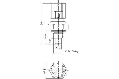 NISSENS SENSOR TEMPERATURA DE LÍQUIDO REFRIGERACIÓN FORD TRANSIT TRANSIT  