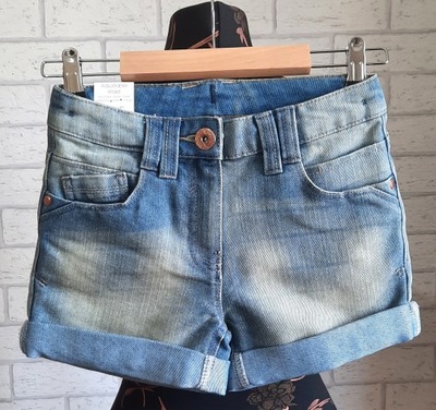 Krótkie spodenki szorty jeans next 128