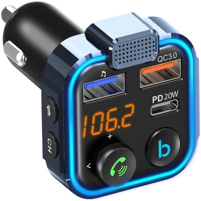 TRANSMISOR AUTO BLUETOOTH FM 2 PIEZAS USB MP3  