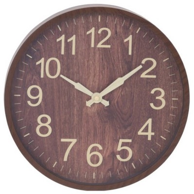 Zegar ścienny, duże cyfry, Ø 30,5 cm