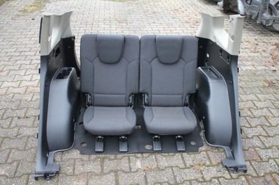 Сиденья заднее сиденье 3 ряд обшивки ремни kia carens iv 13-19 комплект фото №1