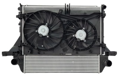 Комплект радиатор + вентилятор renault master 3 10- 2.3d egr 2140000q2f фото №1