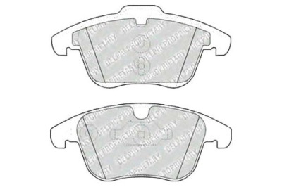 Delphi lp1967 набір гальмівних колодок гальмівних, гальма дискові фото №1