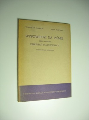 Wypowiedzi na piśmie jako objawy zaburzeń