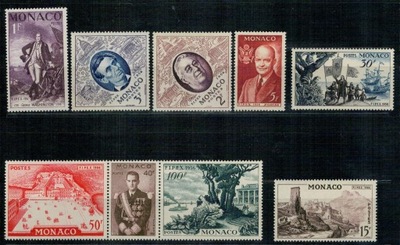 Monako 1956 Znaczki 527-5 ** Kolumb Prezydenci USA