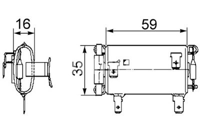 MAHLE RESISTENCIA SOPLADORES DAF CF 65 CF 75 CF 85 XF 105 XF 95  