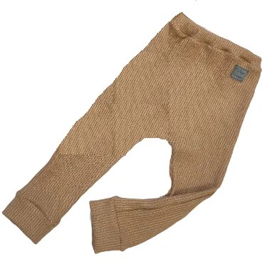 Spodnie karmelowe dzianina swetrowa rozmiar 68
