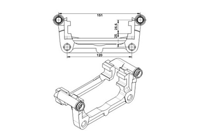 ATE ABETE SOPORTE DE FRENADO PARTE TRASERA IZQUIERDA/DERECHA CHEVROLET CRUZE ORLANDO VOLT  