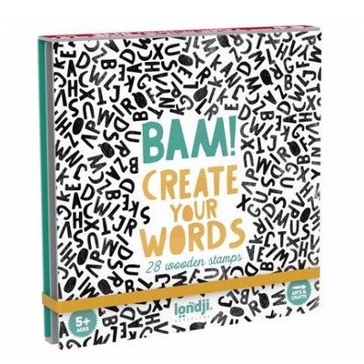 Londji: stempelki z literami Bam! Create your Word