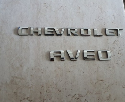 INSCRIPCIÓN DE TAPA PARTE TRASERA CHEVROLET AVEO T300 EMBLEMA NUEVO  