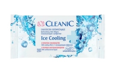 Cleanic Ice cooling Chusteczki odświeżające, 15 sztuk