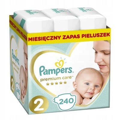 PAMPERS Pieluchy PREMIUM CARE 2 Mini 240 sztuk!