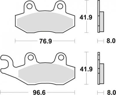 TRW КОЛОДКИ ТОРМОЗНЫЕ YAMAHA WR 125 91-97, TT 350, XTZ 750 , PRZÓD/TYŁ