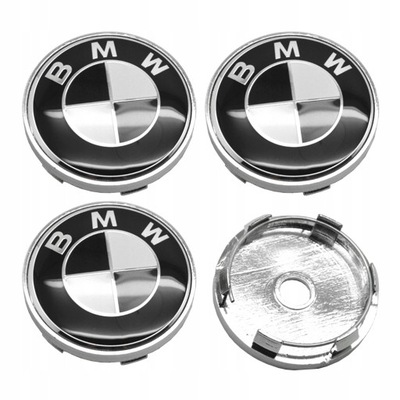 4 PIEZAS DEKLE TAPACUBOS EMBLEMATY KAPSLE BMW 57/60MM  