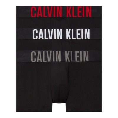 CALVIN KLEIN BOKSERKI MĘSKIE MAJTKI TRUNK 3PK CZARNE r.L